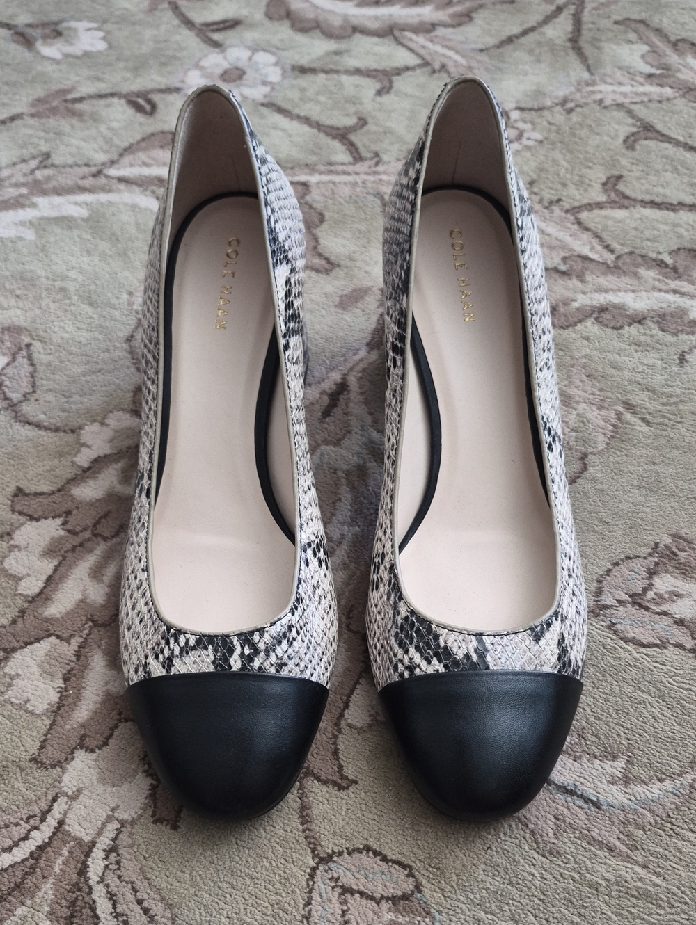 Cole Haan Snake Print Dawna Heels - 9